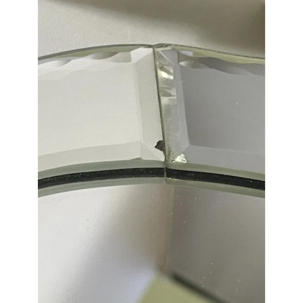 Home Interiors Mirror Beveled Oval Decor 9.75